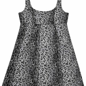 The Limited Grey and Black Leopard Mini Dress
